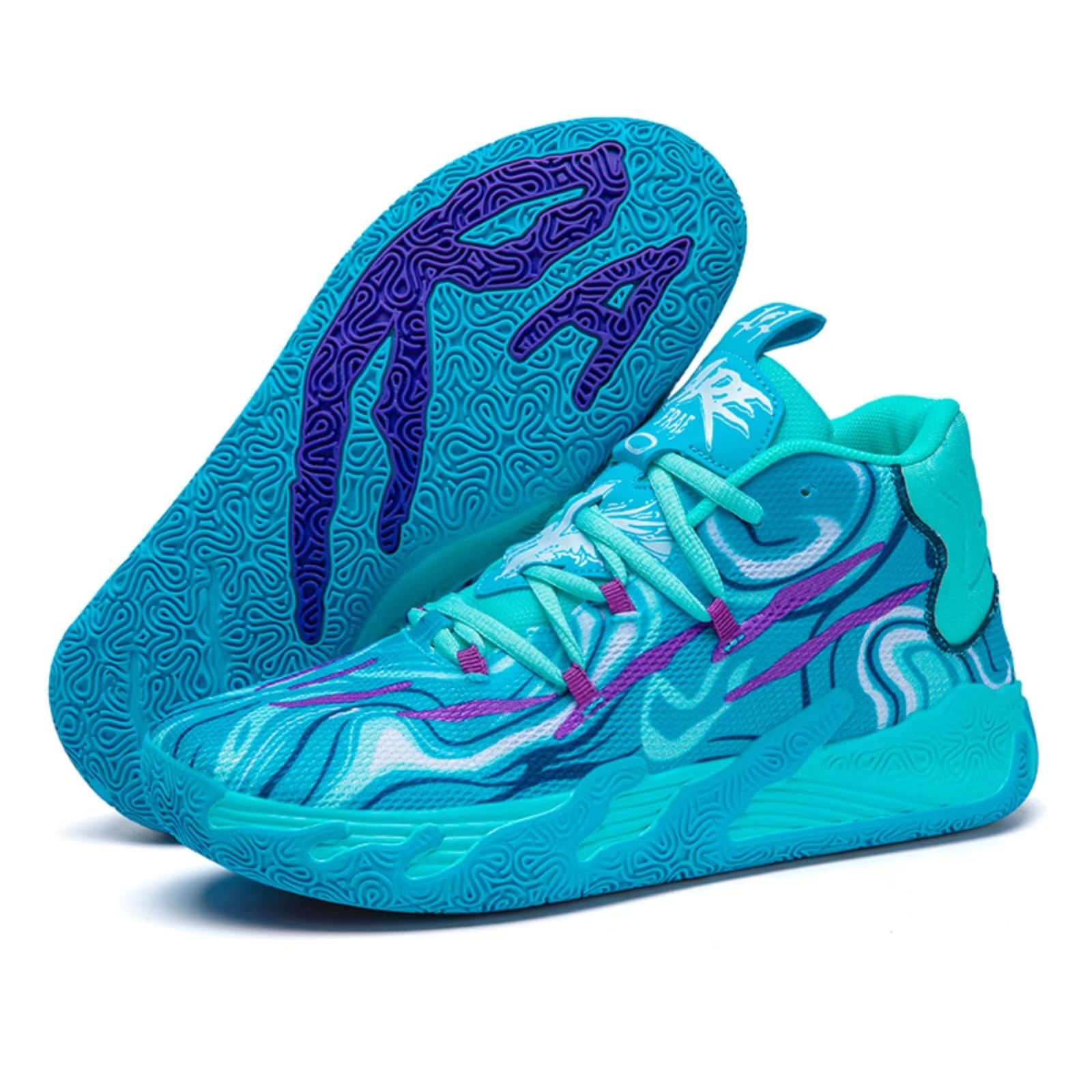 Women's Multicolor High-Top Sneakers for Casual, Sports, and Basketball